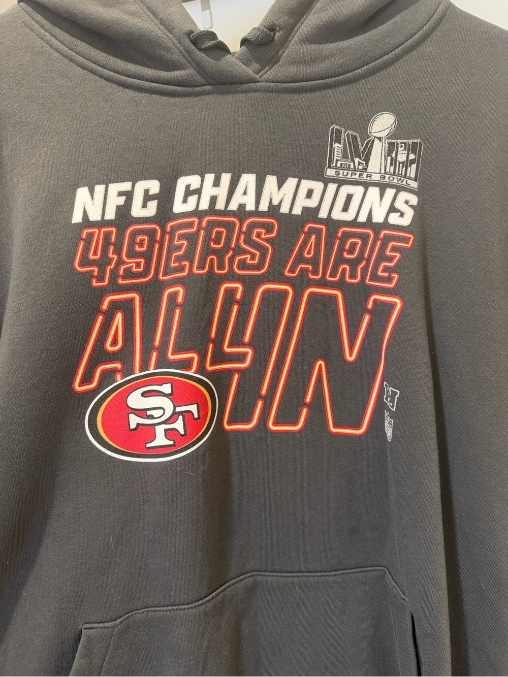 Men’s Anthracite San Francisco 49ers 2023 NFC Champions Locker Room Collection